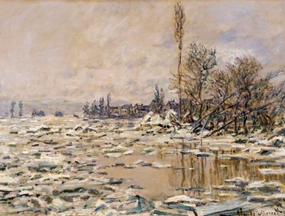 氷の崩壊 作： Claude Monet