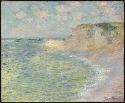 上の崖、1885 作： Claude Monet