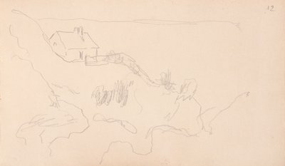ヴァレンゲビルの税関職員の家 作： Claude Monet