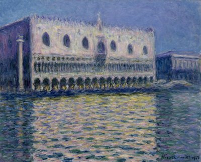 ベネチアのドージェの宮殿 作： Claude Monet