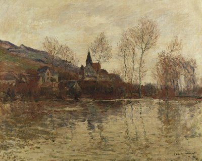 ジヴェルニーの洪水、1886年頃 作： Claude Monet