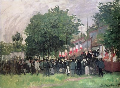 7月14日 作： Claude Monet