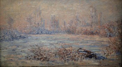 霜、太陽の効果 作： Claude Monet