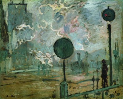 ガールサンラザールルシグナル 作： Claude Monet