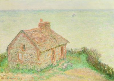 ドゥアニエの家、ピンクエフェクト、1897年 作： Claude Monet