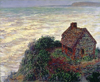税関職員の家、ヴァレンゲビル、1882 作： Claude Monet
