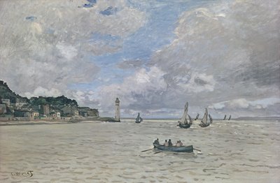 ホスピスの灯台（オンフルール）、1864 作： Claude Monet