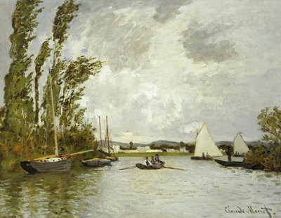 アルジャントゥイユのセーヌ川の小さな枝 作： Claude Monet