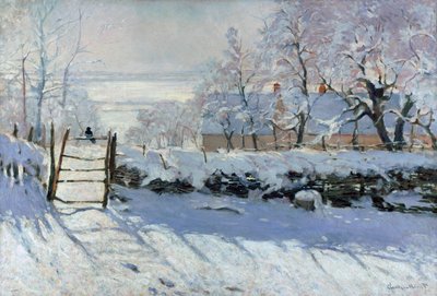 カササギ、1869 作： Claude Monet