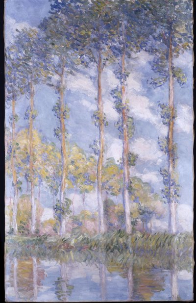 The Poplars 作： Claude Monet