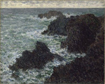 ベルイルの岩、ワイルドコースト、1886年。 作： Claude Monet
