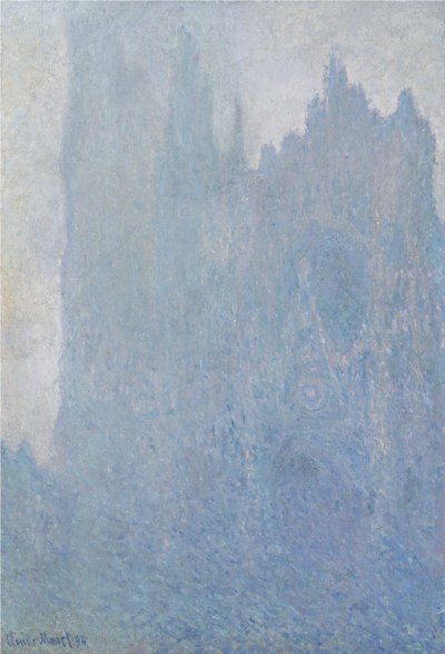 霧の中のルーアン大聖堂、1893 作： Claude Monet
