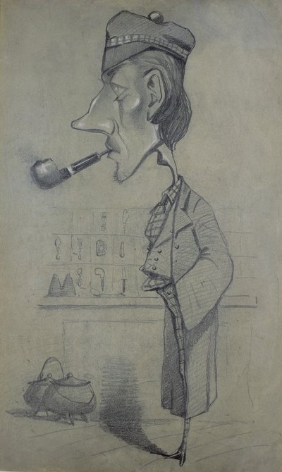 パイプを持つスコッツマン、1857 作： Claude Monet