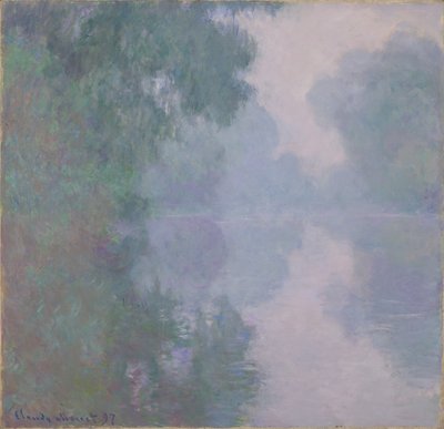ジヴェルニーのセーヌ川、朝の霧、1897 作： Claude Monet