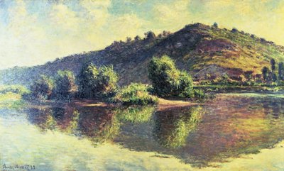 1883年、ポートヴィレのセーヌ川 作： Claude Monet