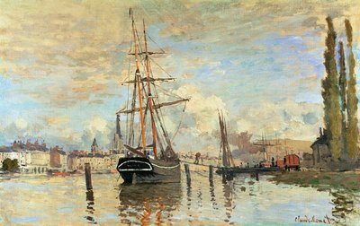 ルーアンのセーヌ川、1872年 作： Claude Monet