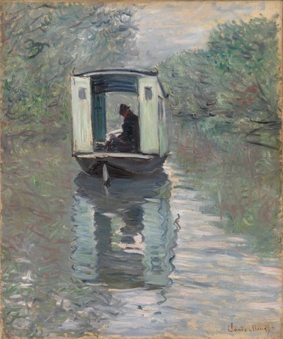 スタジオボート (Le Bateau-atelier) 作： Claude Monet