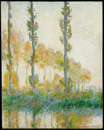 三本の木、秋、1891 作： Claude Monet
