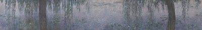 睡蓮-柳のある晴れた朝、1914-1926 作： Claude Monet