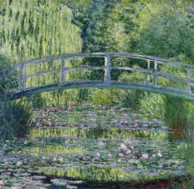 スイレンの池：グリーンハーモニー、1899年 作： Claude Monet