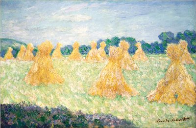ジヴェルニーの若い女性、太陽効果、1894 作： Claude Monet