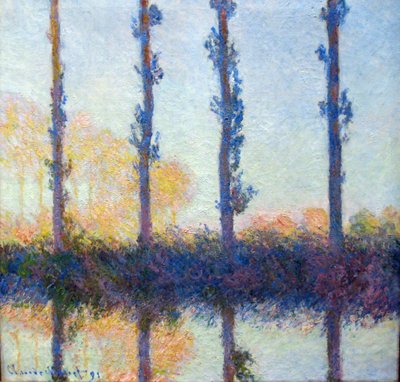 4本のポプラ 作： Claude Monet