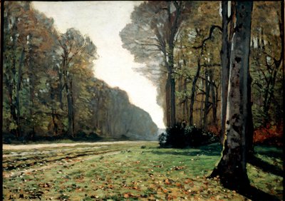 シャイリーの舗道（フォンテーヌブロー） 1865年頃 油彩・カンヴァス 作： Claude Monet