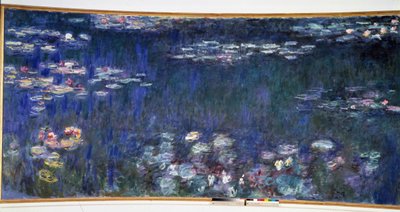 睡蓮、緑の反射。二部作左 作： Claude Monet