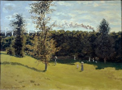 田園風景の中の列車 1870年頃（油彩・キャンバス 作： Claude Monet