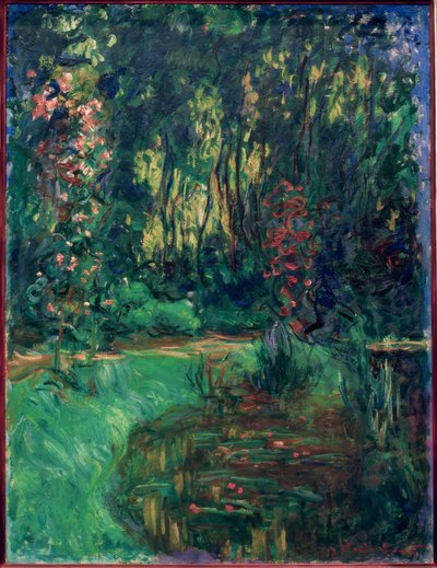 ジヴェルニーの池の隅 作： Claude Monet