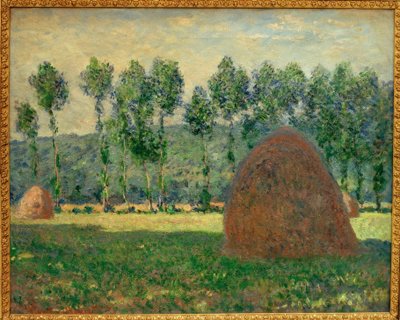ジヴェルニー近くの干し草 作： Claude Monet