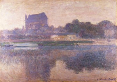 霧の中のヴァーノン教会、1893 作： Claude Monet