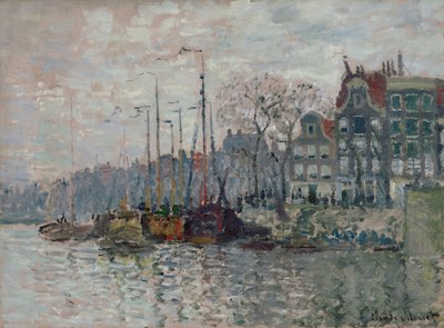 アムステルダムの眺め 作： Claude Monet