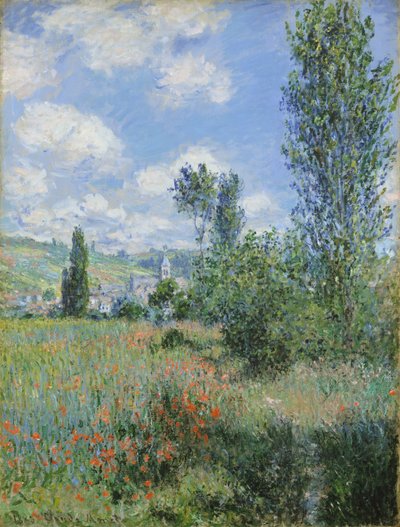ヴェトゥイユの眺め 作： Claude Monet