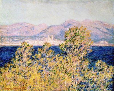 キャップd "Antibes with a Mistral Blowing、1888 作： Claude Monet