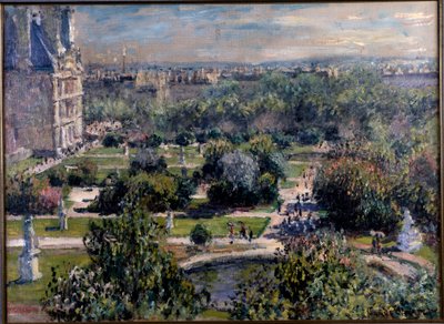 パリのチュイルリー庭園の眺め 作： Claude Monet