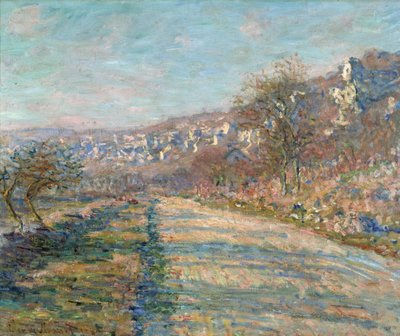 「『ラ・ロッシュ＝ギヨン街道の眺め、ヴァル・ドワーズ』」 絵画 クロード・モネ (1840-1926) 1880 薄 60.5x73.5 cm 国立西洋美術館、東京 作： Claude Monet