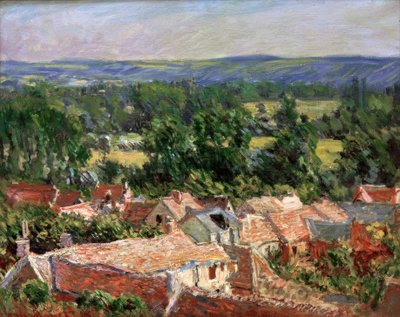 ジヴェルニーの村の眺め 作： Claude Monet
