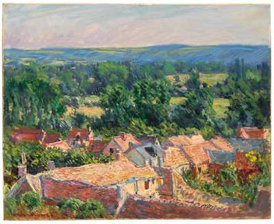 ジヴェルニーの村の眺め、1886 作： Claude Monet