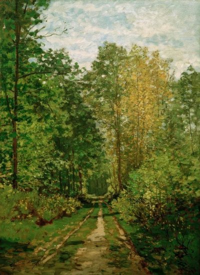 森の小道 作： Claude Monet