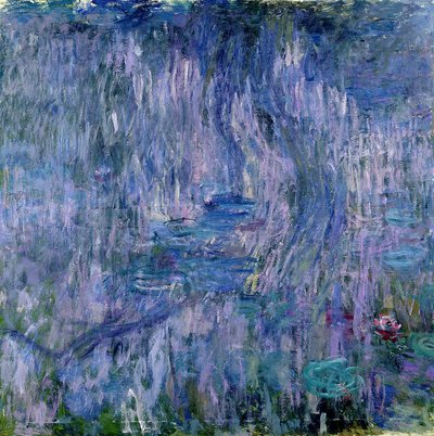 ヤナギのスイレンと反射、1916-19（詳細414405を参照） 作： Claude Monet