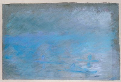 ウォータールー橋、霧 作： Claude Monet