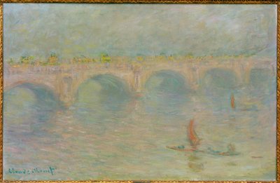 ウォータールー橋、太陽の効果（ウォータールー橋、ゾンネ） 作： Claude Monet