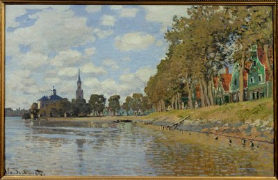 ザーンダム1871.(0.48×0.73cm）オランダの風景画。クロード・モネ(1840-1926)による油彩・キャンバス。オルセー美術館。 作： Claude Monet