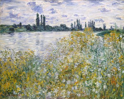 ヴェタイユ近くの花の島 作： Claude Monet
