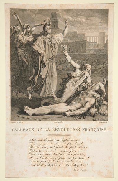 フランス革命の絵画 作： Claude Nicolas Malapeau