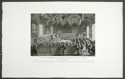 ルイ16世が宮殿で開催した特別会議（「フランス革命の歴史絵巻」シリーズより 作： Claude Niquet