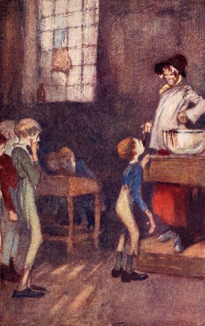 Dotheboys Hall、チャールズディケンズの「Nicholas Nickleby」の最前線 作： Claude Shepperson