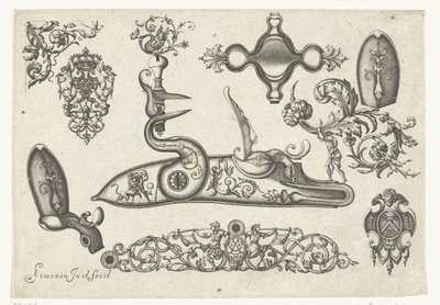 10のモチーフ Plusieurs pieces et ornaments Darquebuzerie (シリーズ名) 作： Claude Simonin