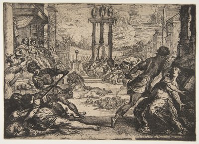 Triumvirateによる虐殺、ca。 1624年。 作： Claude Vignon
